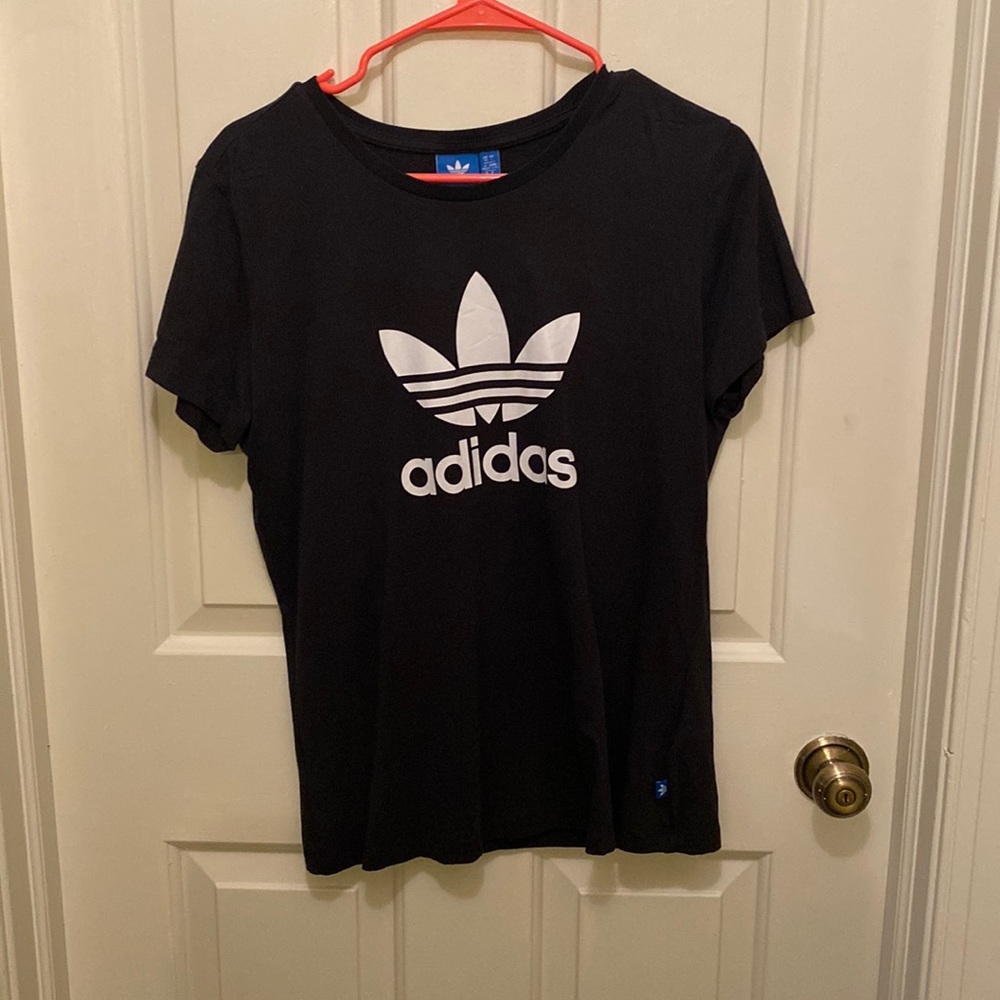 Adidas shirt- Tag says womens large, fits like a small